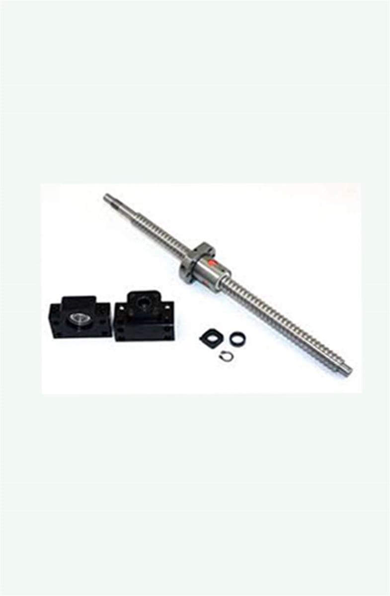 8' Feet Travel Stroke 20mm Anti-Backlash Ballscrew Set - Nut & Bearing Supports - fast shipping 🇺🇸