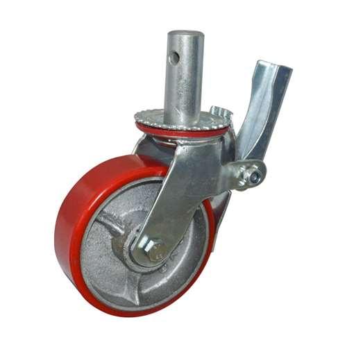 8" Scaffold Caster Wheel 551 Lbs - Brake PU rim - PU - fast shipping 🇺🇸