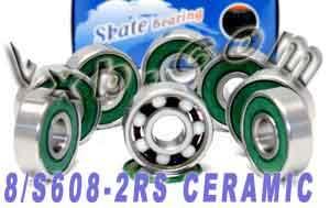 8 Skateboard Ceramic Bearing Sealed ZrO2 - fast shipping 🇺🇸