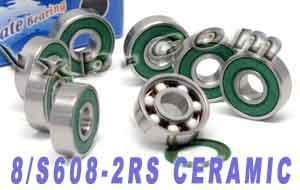 8 Skateboard Ceramic Bearing Sealed ZrO2 - fast shipping 🇺🇸