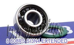 8 Skateboard Extended SI3N4 Ceramic Bearing Built-in Spacers Bearing - fast shipping 🇺🇸