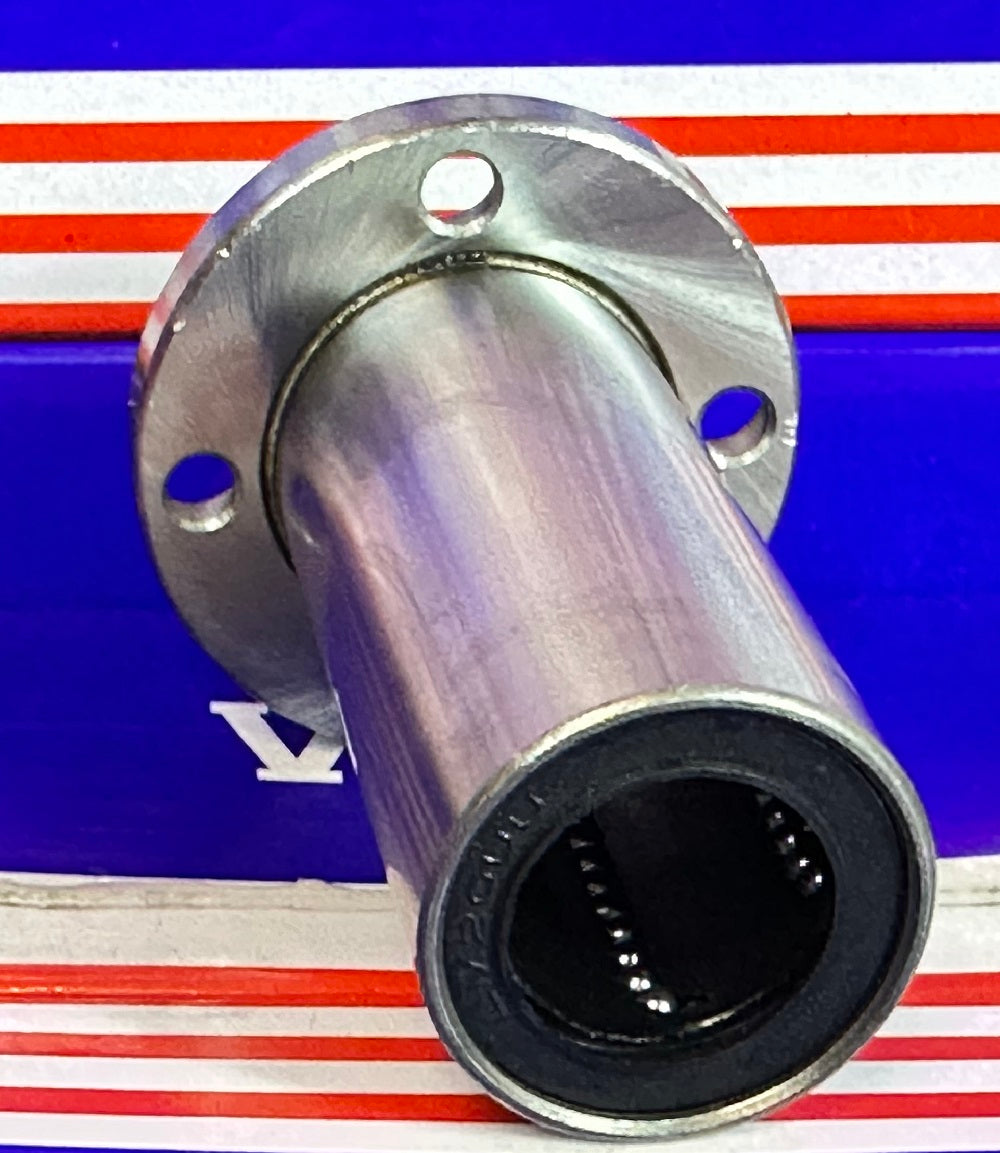 20mm Round Flanged Long Bushing Linear Motion LBF20LUU - fast shipping 🇺🇸