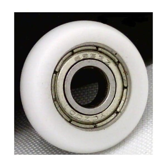 8mm Bore Bearing - 34mm White Plastic Tire 8x34x13mm - fast shipping 🇺🇸