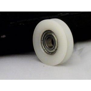 8mm Bore Bearing - 46.5mm Round Nylon Pulley U-Groove Track Roller Bearing 8x46.5x10mm - fast shipping 🇺🇸