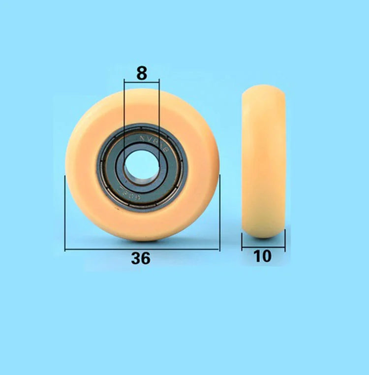 8x36x10mm Bore 8mm OD: 36mm - Plastic Tire 8mm x 36mm x 10mm - fast shipping 🇺🇸