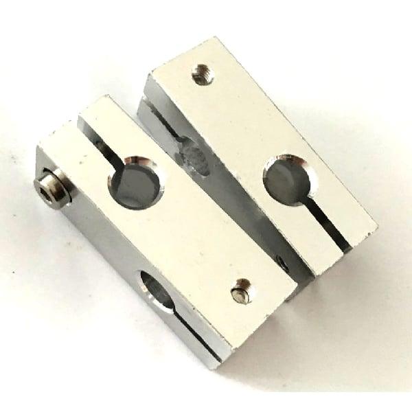 Aluminum Alloy 8mm-6mm Shaft Cross Double-hole Connector Support Clamp - fast shipping πΊπΈ