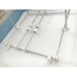 Aluminum Alloy 8mm-6mm Shaft Cross Double-hole Connector Support Clamp - fast shipping πΊπΈ