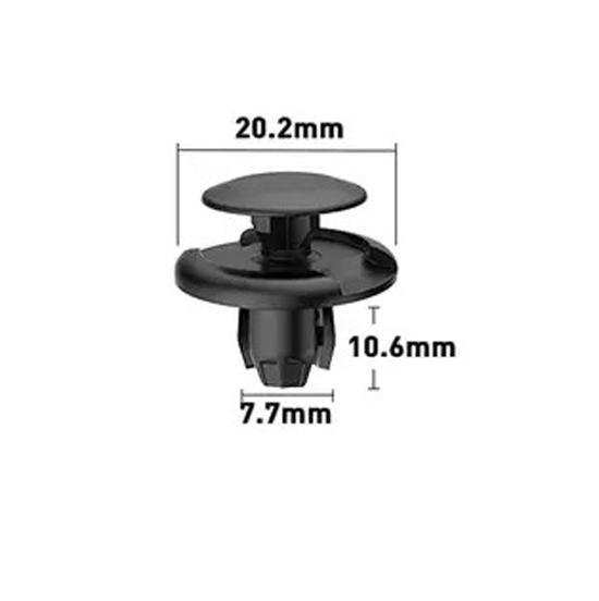 7.7mm Hole Push-in Plastic Rivet 10.6mm Auto Trim Fastener 7.7x10.6mm - fast shipping 🇺🇸