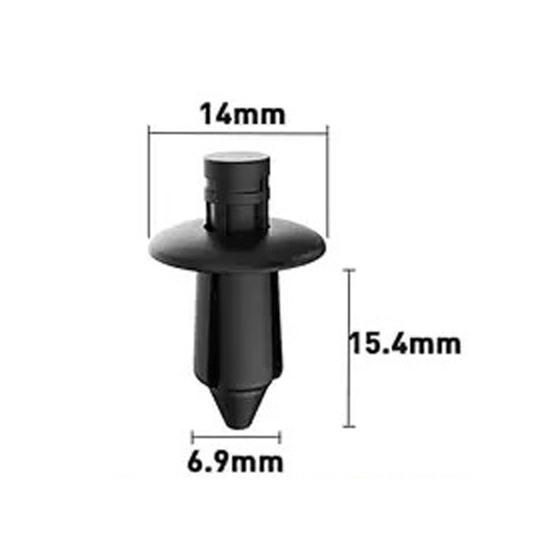 6.9mm Hole Push-in Plastic Rivet 15.4mm Auto Trim Fastener 6.9x15.4mm - fast shipping 🇺🇸