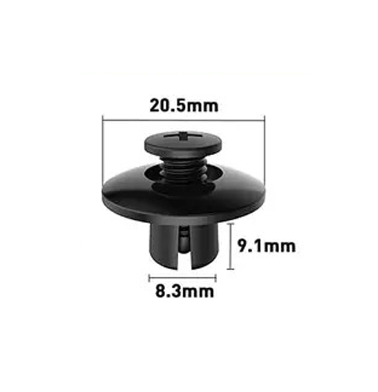 8.3mm Hole Push-in Plastic Rivet 9.1mm Auto Trim Fastener 8.3x9.1mm - fast shipping 🇺🇸