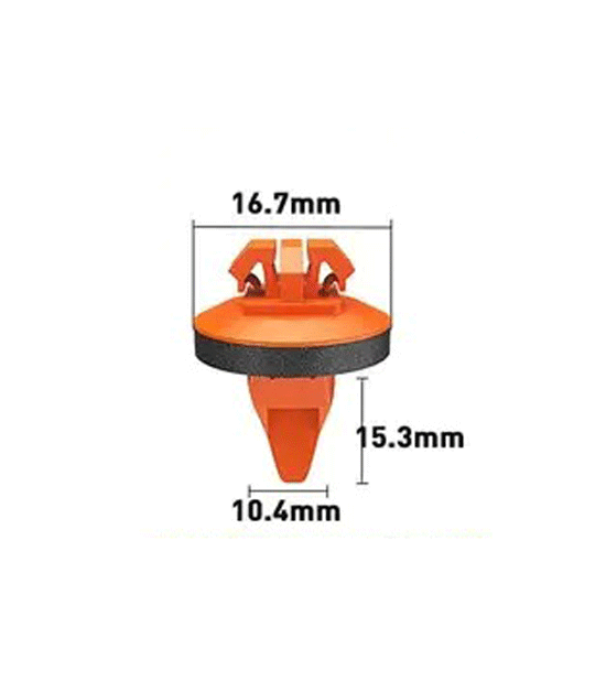 10.4x15.3mm Hole Push-in Plastic Rivet Auto Trim Fasteners Clips Nylon - fast shipping 🇺🇸