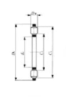 AZK20354.5 Thrust Bearing Bronze Cage 20x35x4.5mm - fast shipping 🇺🇸