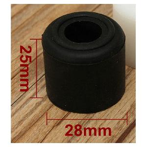 Black Rubber Door Stop Stopper Cylinder 17x28x25mm - fast shipping 🇺🇸