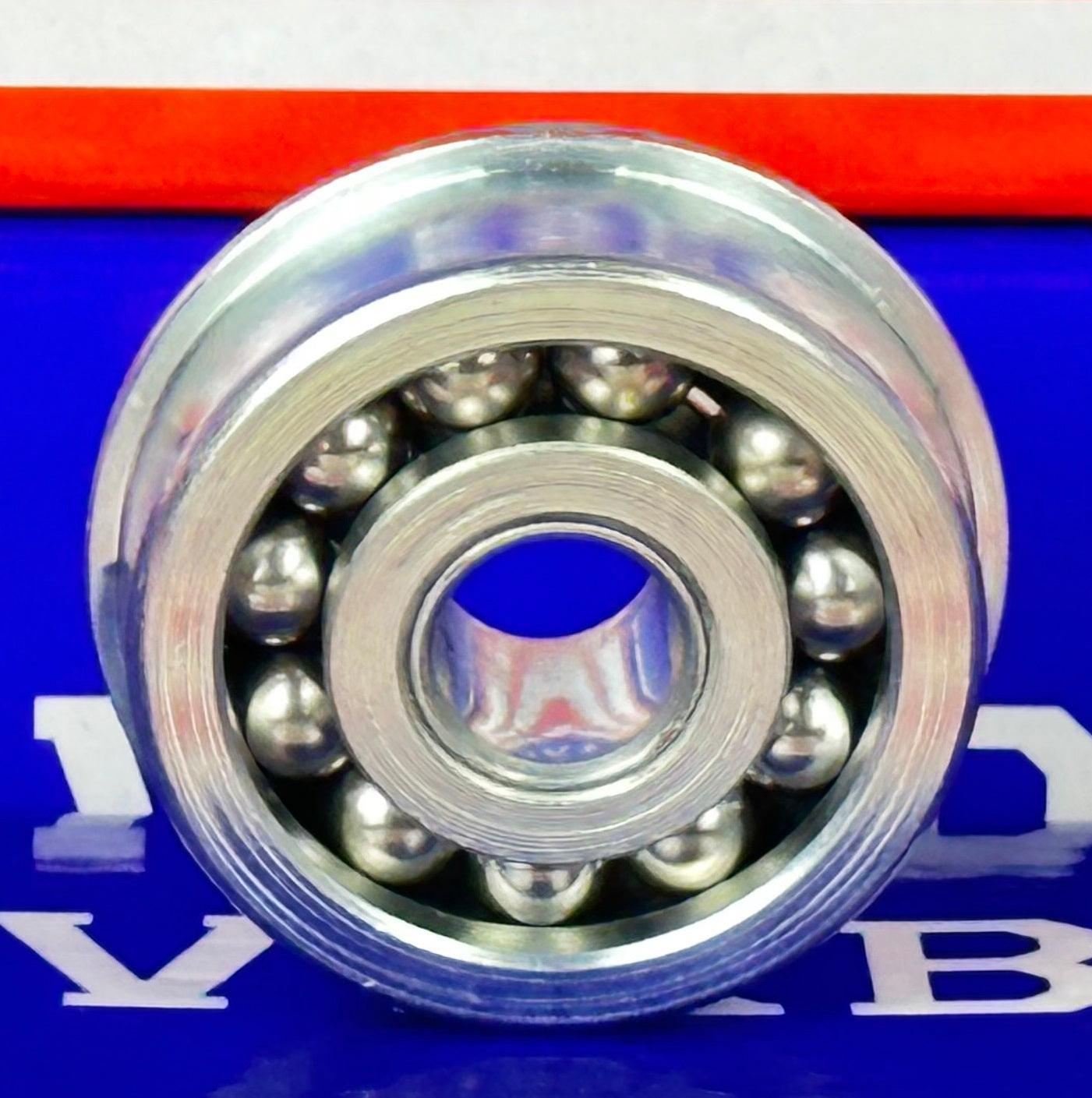 F1244 Flanged Bearing - Full Complement - 3/8" x 1-3/8" x 1/2" - fast shipping 🇺🇸
