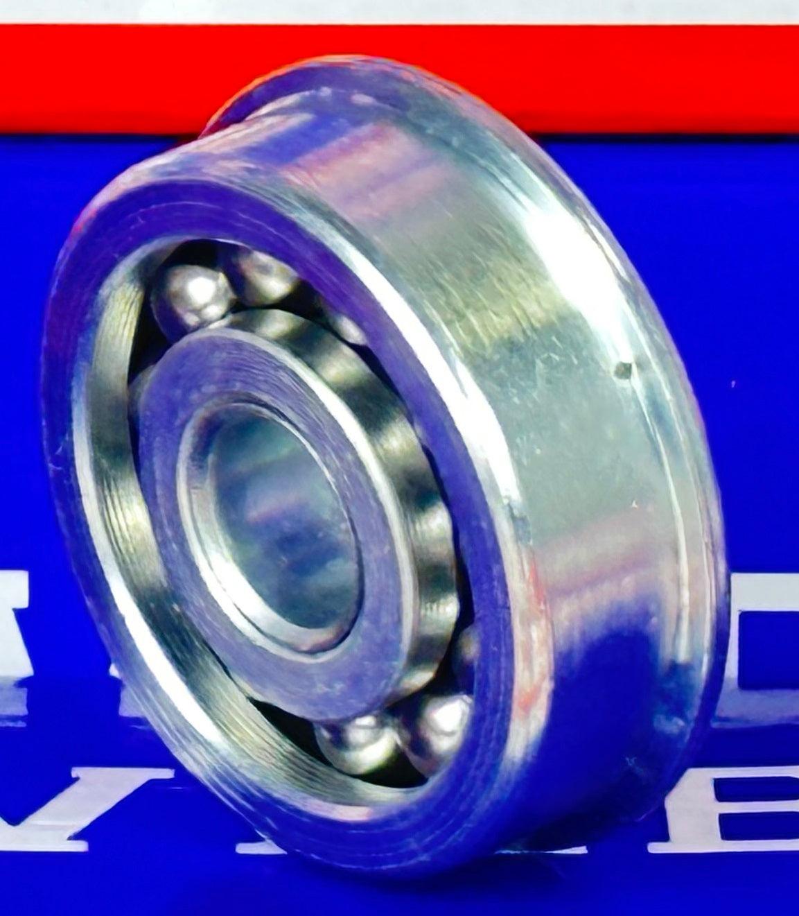 F1244 Flanged Bearing - Full Complement - 3/8" x 1-3/8" x 1/2" - fast shipping 🇺🇸