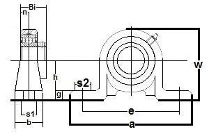 FHPW206-18G Pillow Block Cast Iron 1-1/8" Bearing - fast shipping 🇺🇸