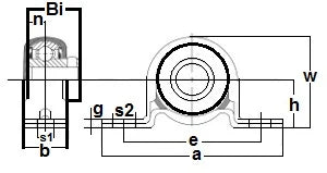 FHSPRZ206-30m-IL Pillow Block Rubber Cushioned Pressed 30mm Bearing - fast shipping 🇺🇸
