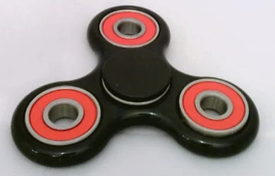 Fidget Hand Spinner Toy - Center Full Ceramic ZrO2 Bearing, 3 outer red Bearing 42Q - fast shipping 🇺🇸