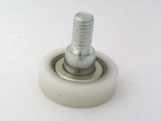 Flat Nylon Ball Bearing - 20mm White Plastic Tire for sliding doors & windows - fast shipping 🇺🇸
