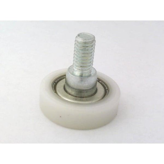 Flat Nylon Ball Bearing - 24mm White Plastic Tire for sliding doors & windows - fast shipping 🇺🇸