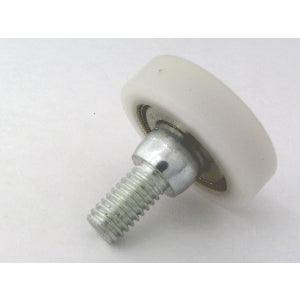Flat Nylon Ball Bearing - 26mm White Plastic Tire for sliding doors & windows - fast shipping 🇺🇸