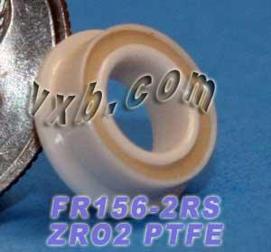 FR156-2RS Full Ceramic Flanged Bearing 3/16x5/16x1/8 inch ZrO2 - fast shipping 🇺🇸