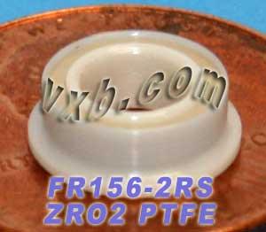 FR156-2RS Full Ceramic Flanged Bearing 3/16x5/16x1/8 inch ZrO2 - fast shipping 🇺🇸
