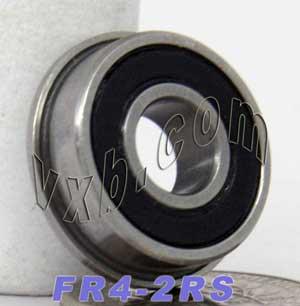 FR4-2RS Flanged Sealed Bearing 1/4" x 5/8" x 0.196" Bearing - fast shipping ๐บ๐ธ