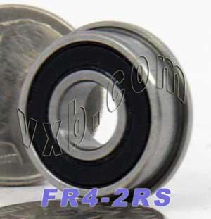 FR4-2RS Flanged Sealed Bearing 1/4" x 5/8" x 0.196" Bearing - fast shipping ๐บ๐ธ