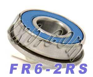 FR6-2RS Flanged Sealed Bearing 3/8" x 7/8" x 9/32" - Miniature - fast shipping 🇺🇸