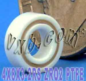 Full Ceramic Sealed Bearing 4x8x3 ZrO2 Miniature - fast shipping 🇺🇸