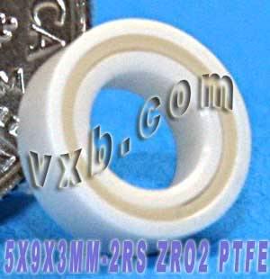 Full Ceramic Sealed Bearing 5x9x3 ZrO2 Miniature - fast shipping 🇺🇸