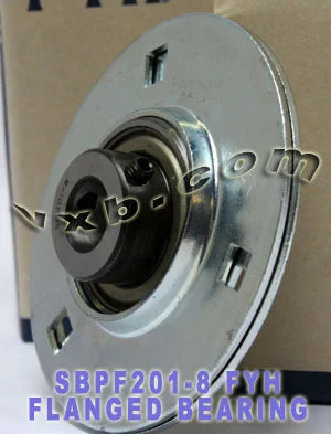 FYH SBPF201-8 1/2 Stamped round 3-Bolt Flanged Mounted Bearing - fast shipping 🇺🇸