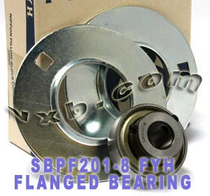 FYH SBPF201-8 1/2 Stamped round 3-Bolt Flanged Mounted Bearing - fast shipping 🇺🇸
