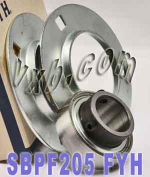 FYH SBPF205 25mm Stamped round 3-Bolt Flanged Mounted Bearing - fast shipping πΊπΈ