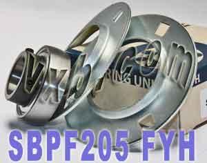 FYH SBPF205 25mm Stamped round 3-Bolt Flanged Mounted Bearing - fast shipping πΊπΈ