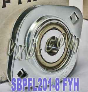 FYH SBPFL201-8 1/2 Stamped oval 2-Bolt Flanged Mounted Bearing - fast shipping 🇺🇸