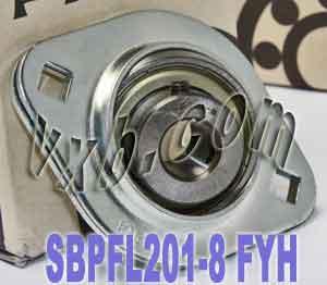 FYH SBPFL201-8 1/2 Stamped oval 2-Bolt Flanged Mounted Bearing - fast shipping 🇺🇸