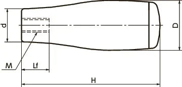 GTM-24-M8 24mm Fixing Grip - Nylon Grip, Male Screw - fast shipping 🇺🇸