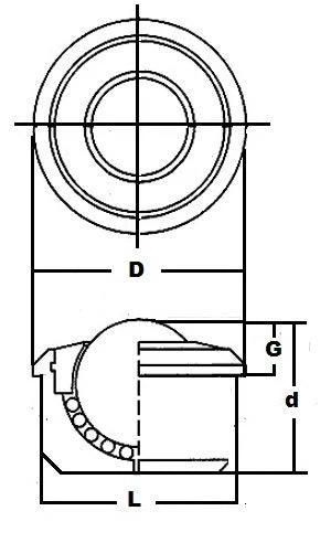 HDBT-1 3/16 CS Drop-in Ball Transfer Unit - 1-3/16" Ball - USA made - fast shipping 🇺🇸