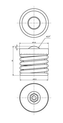 IS-19BK-05 Carbon Steel Spring loaded ball transfers enables self-adjustment Ball Transfer IGUCHI - Japan - fast shipping 🇺🇸