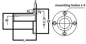 KBF16G NB Bearing 16mm Ball Bushings Linear Motion Bearing - fast shipping 🇺🇸