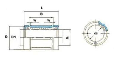 LB30UU 30mm Ball Bushing 30x45x64 Linear Motion Bearing - fast shipping 🇺🇸