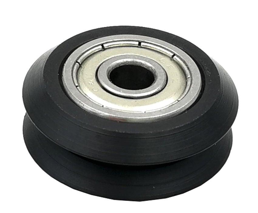 Linear Motion Guide Way 4x24.5x10mm V Groove Track Roller Bearing - Tire - fast shipping 🇺🇸