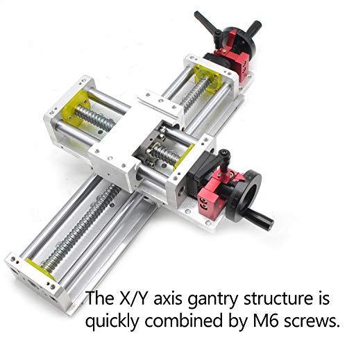 Linear Stage Actuator 100mm Ballscrew 1605 Double Optical Axis Linear Rail Guide Manual Slide Stage C7 - Ruler for CNC Router Z-axis - fast shipping 🇺🇸