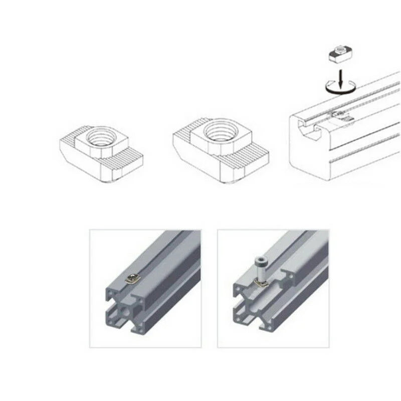 M5 T-Slot Nut for 2020 Aluminum Extrusion Slots - fast shipping 🇺🇸