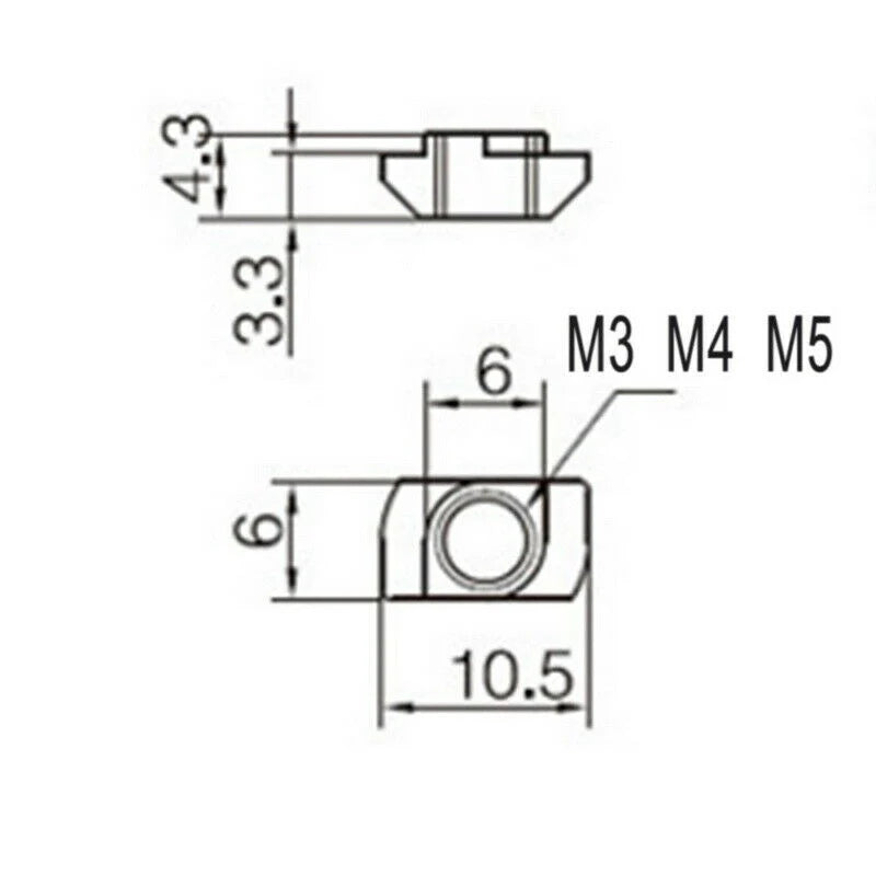 M5 T-Slot Nut for 2020 Aluminum Extrusion Slots - fast shipping 🇺🇸