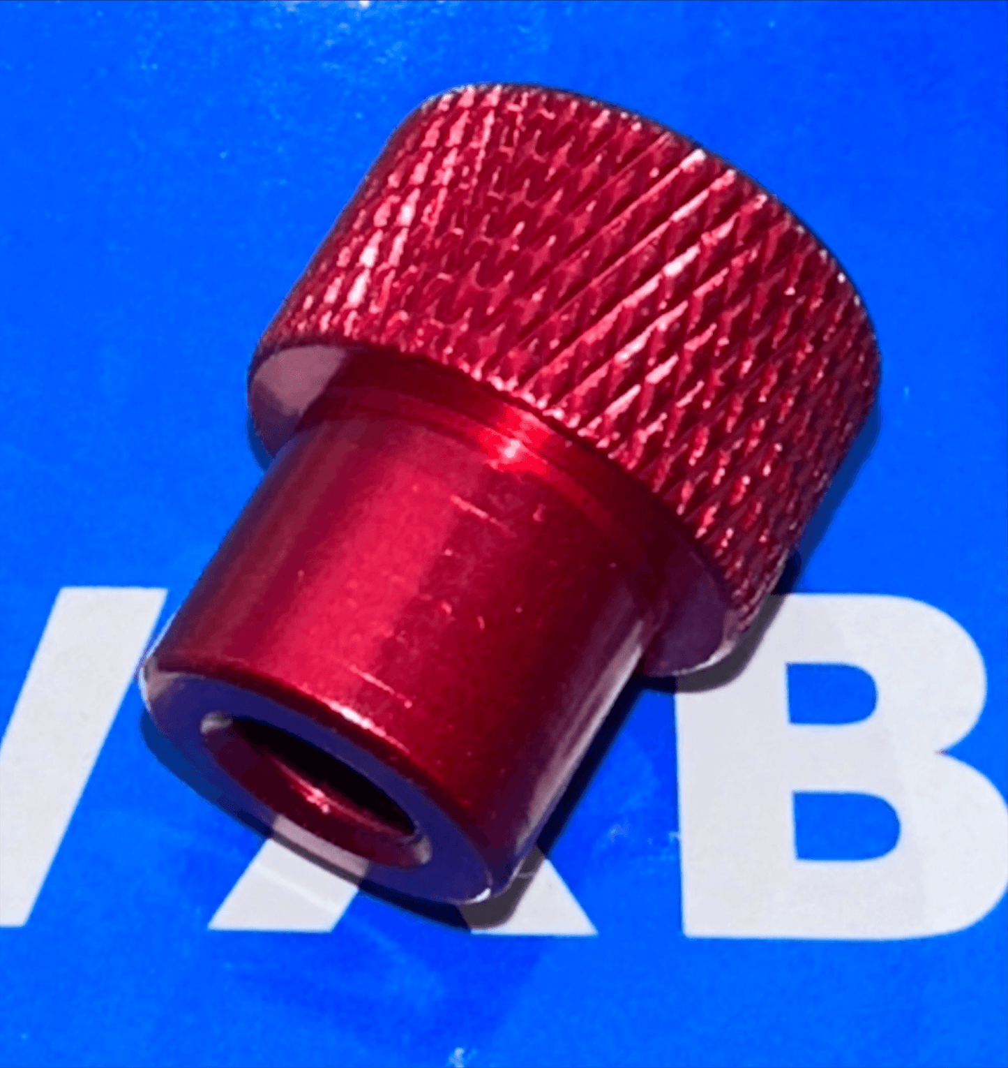 M6 x 18mm Red Knurled Thumb Nut – Closed End - Aluminum - fast shipping 🇺🇸