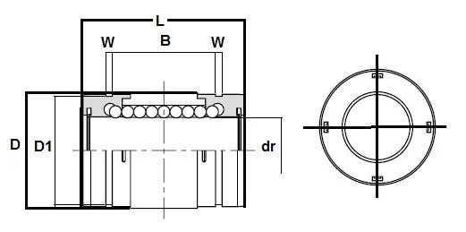 NB GM8UU 8mm Slide Bush Ball Bushings Miniature Linear Motion Bearing - fast shipping 🇺🇸