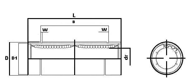 NB SW32WUU 2 inch Ball Bushings Double Wide Linear Motion - fast shipping πΊπΈ